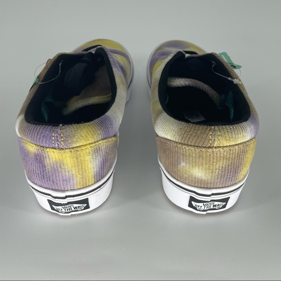 VANS NEW BLOTCHED COMFYCUSH ERA WOMEN’S SNEAKERS PURPLE YELLOW SKATE SHOE NWT - Picture 7 of 9